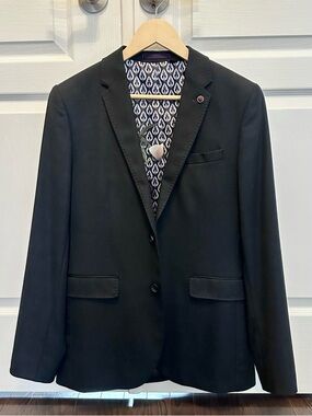 Ted Baker Men's Navy Single-Breasted Blazer